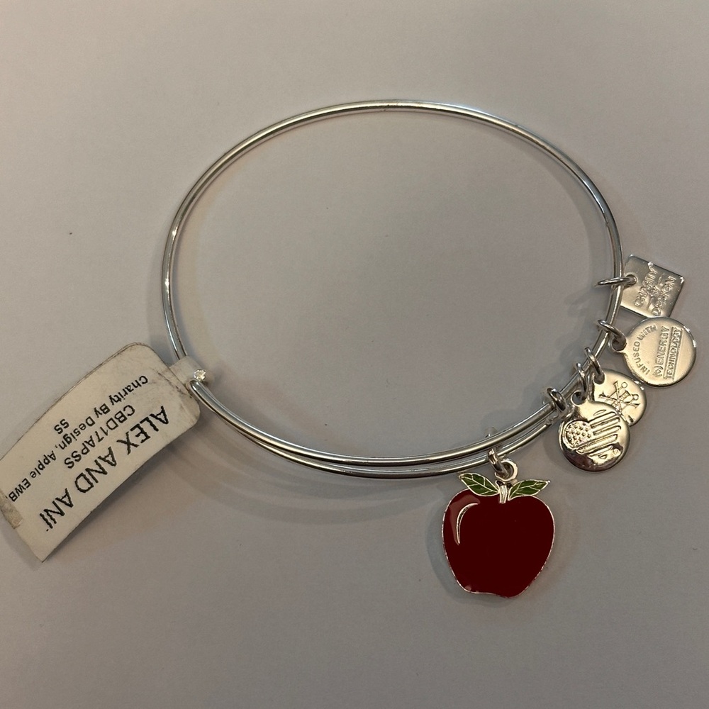 Alex and ani apple bracelet